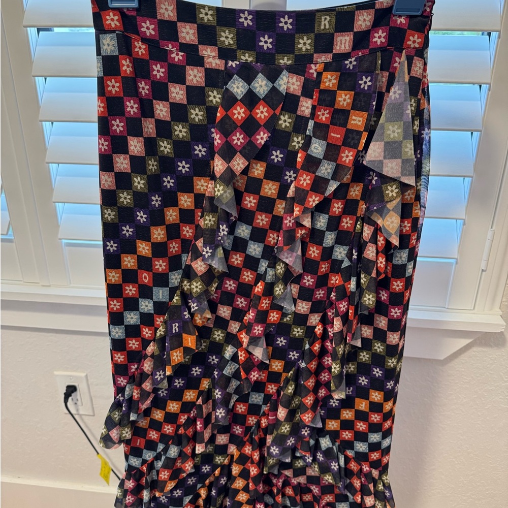 Anthropologie Multicolor Asymmetrical Skirt